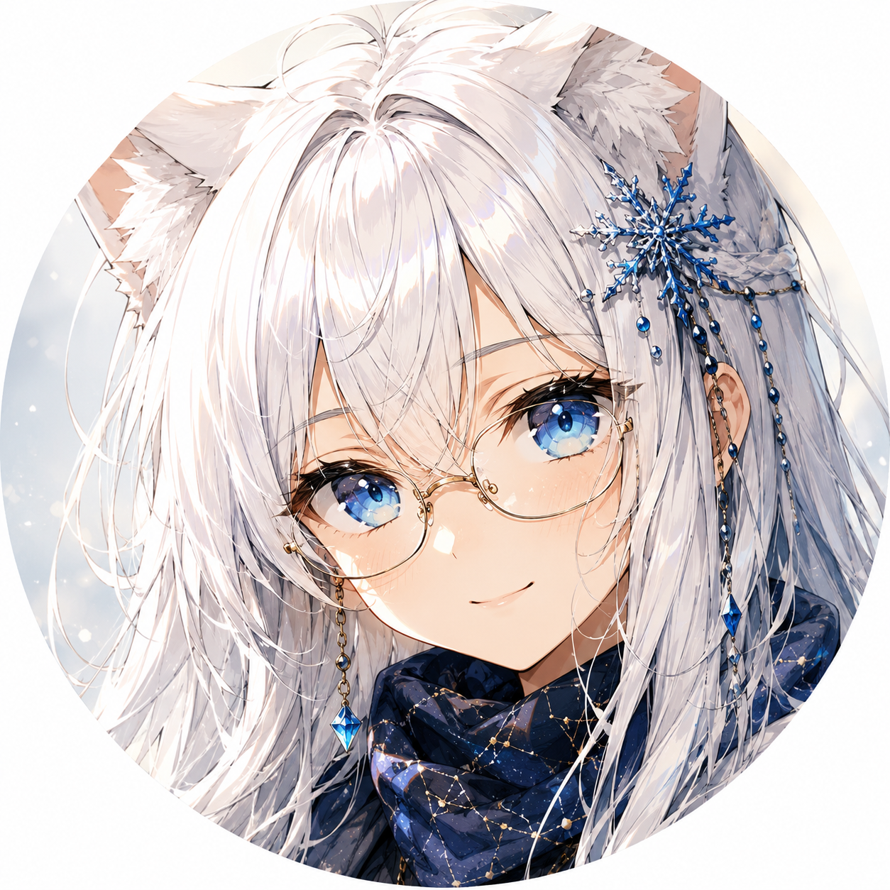 雪中乃白猫